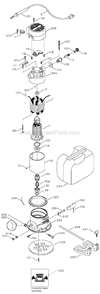 Page A Diagram and Parts List for 694 Type 1 Porter Cable Router